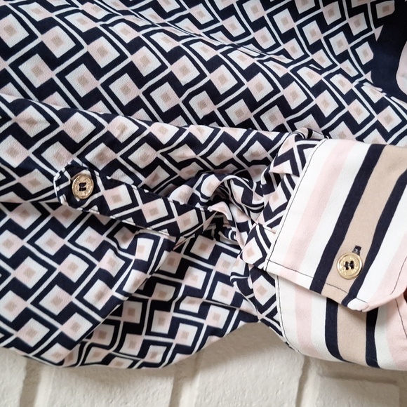 Tommy Hilfiger Gold Button-Up Long Sleeve Blouse. Size XL NWOT - Picture 7 of 12